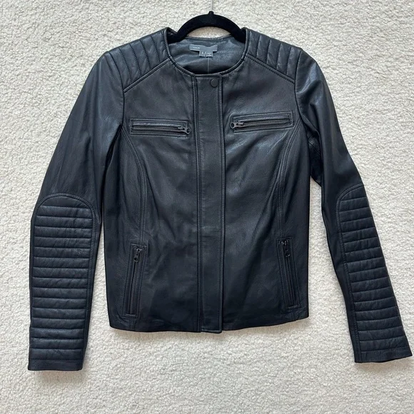 NWT - Vince Black Quilted Leather Jacket - Picture 1 of 10